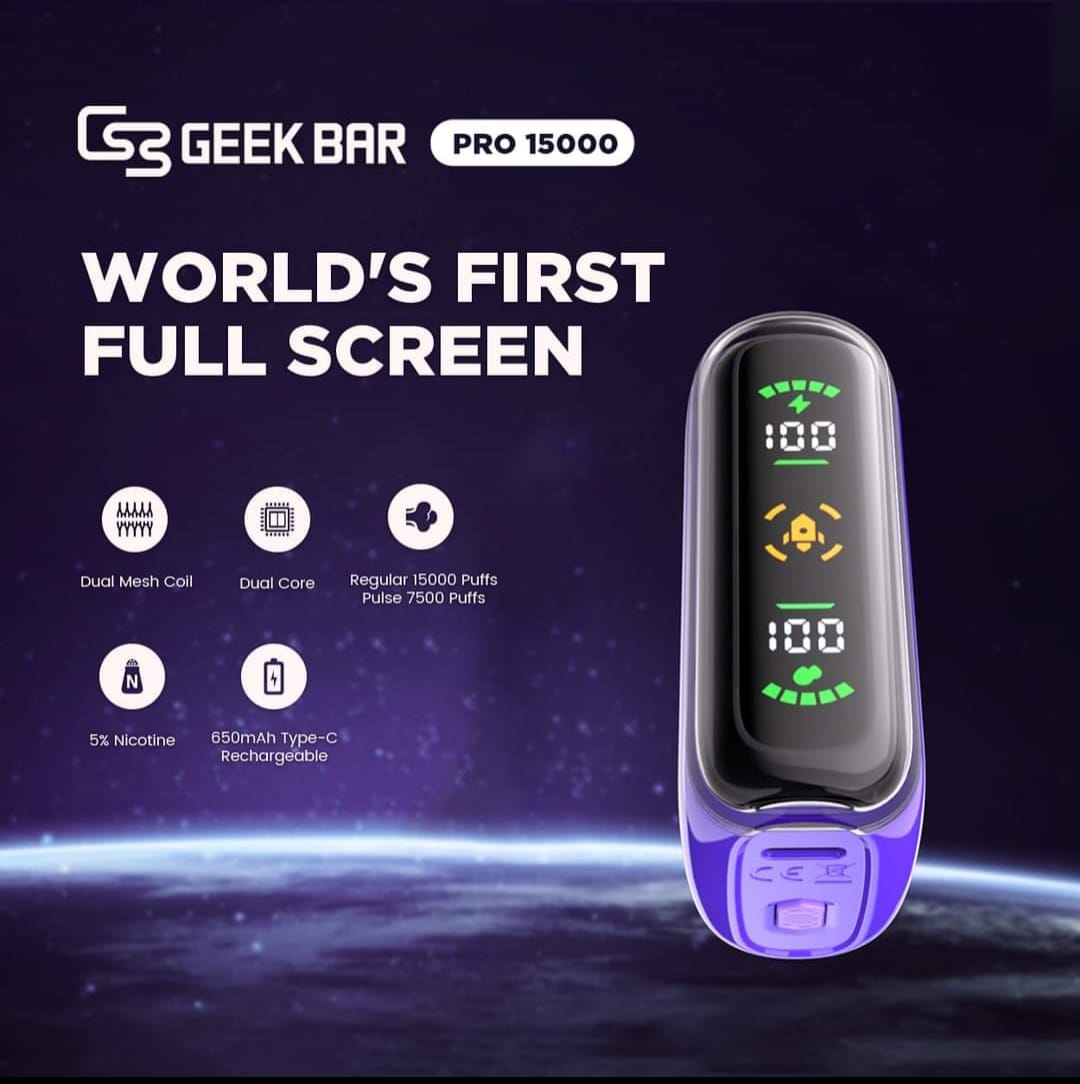 GEEKBAR PRO DISPOSABLE VAPES 15000PUFFS
