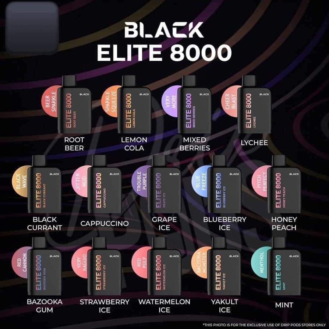 BLACK ELITE V1 PODS 8000 puffs