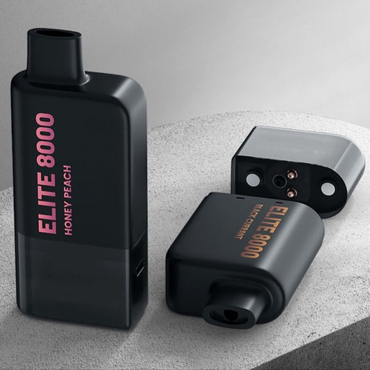 BLACK ELITE PODS 8000 puffs and BATTERY 500 mAh