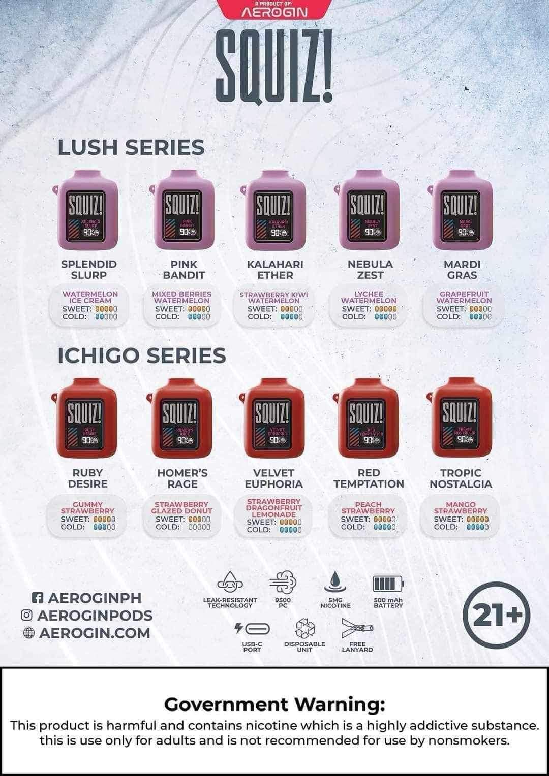 SQUIZ! LUSH & ICHIGO SERIES