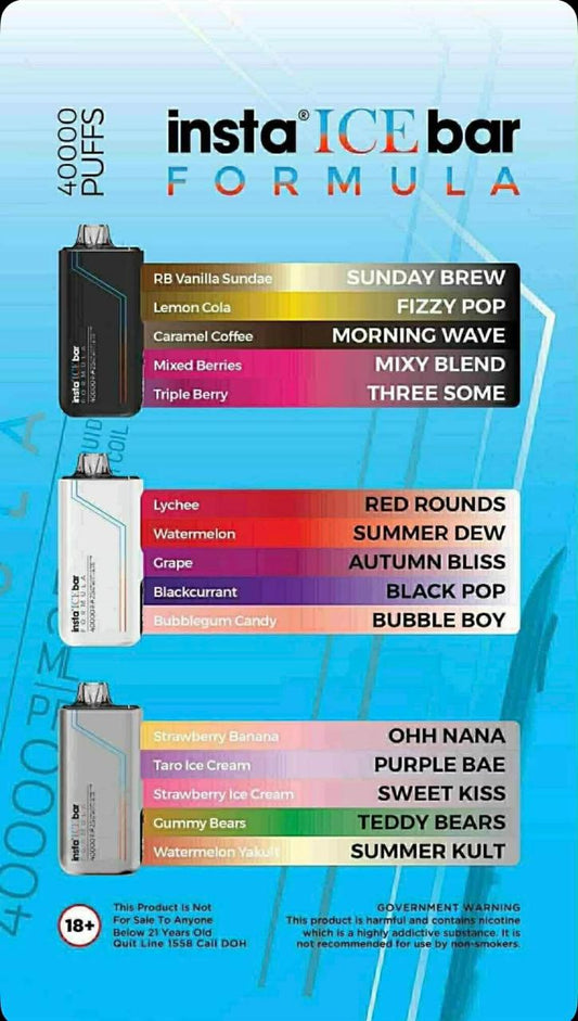 insta ICEbar FORMULA 40000 PUFFS