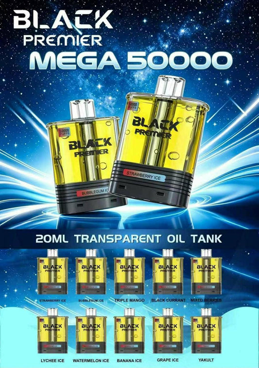BLACK PREMIER V2 TRANSPARENT 50K PUFFS